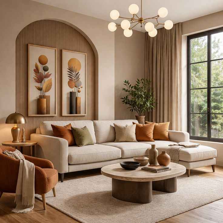 Tone cam đất trong decor mùa hè tạo điểm nhấn trẻ trung, nổi bật và mang lại nét cá tính cho không gian sống
