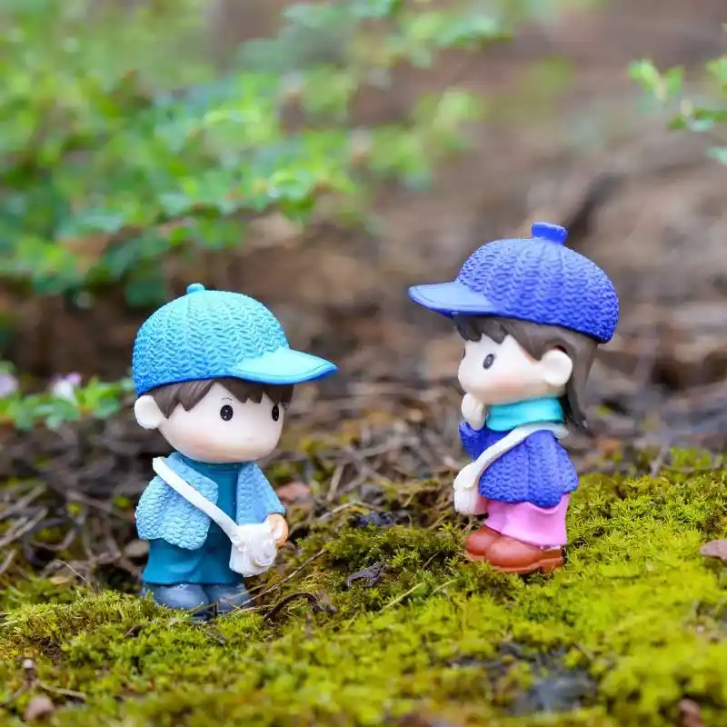 Mô hình cặp đôi trang trí sen đá, bể cá | Senda Garden - Ảnh 3
